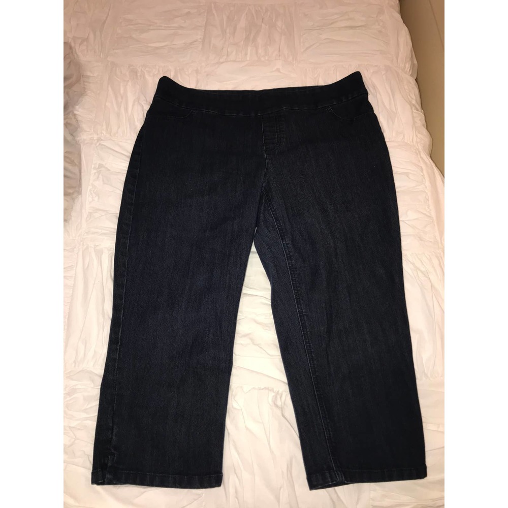 Chico's Jean Pullon Crop Jeggings  Sz 2.5 (L/14)